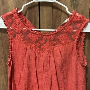 Dusty pink/red tank top